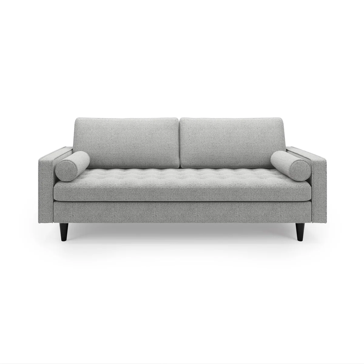 Alfie Boucle 3 Seater Sofa Light Grey – image 3