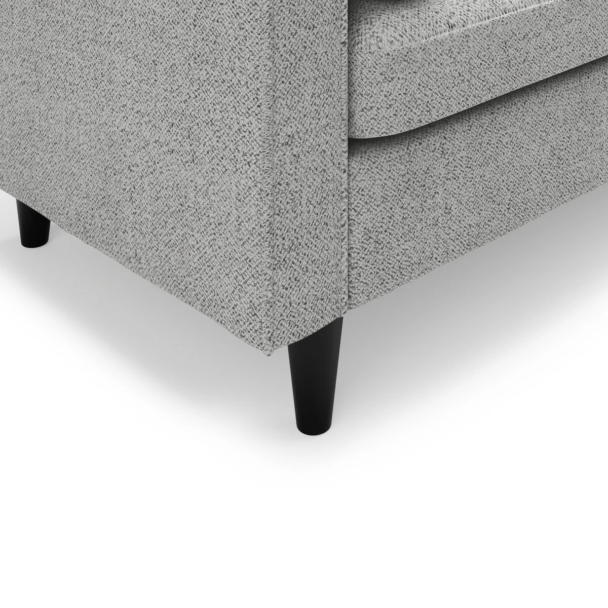 Alfie Boucle 3 Seater Sofa Light Grey – image 6