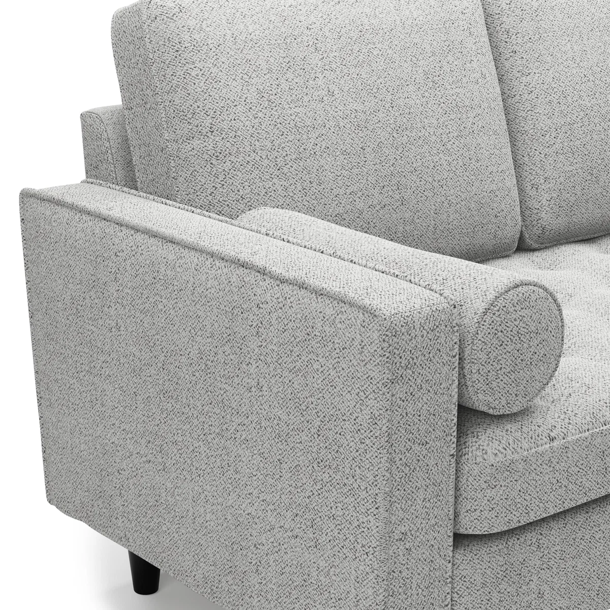 Alfie Boucle 3 Seater Sofa Light Grey – image 7