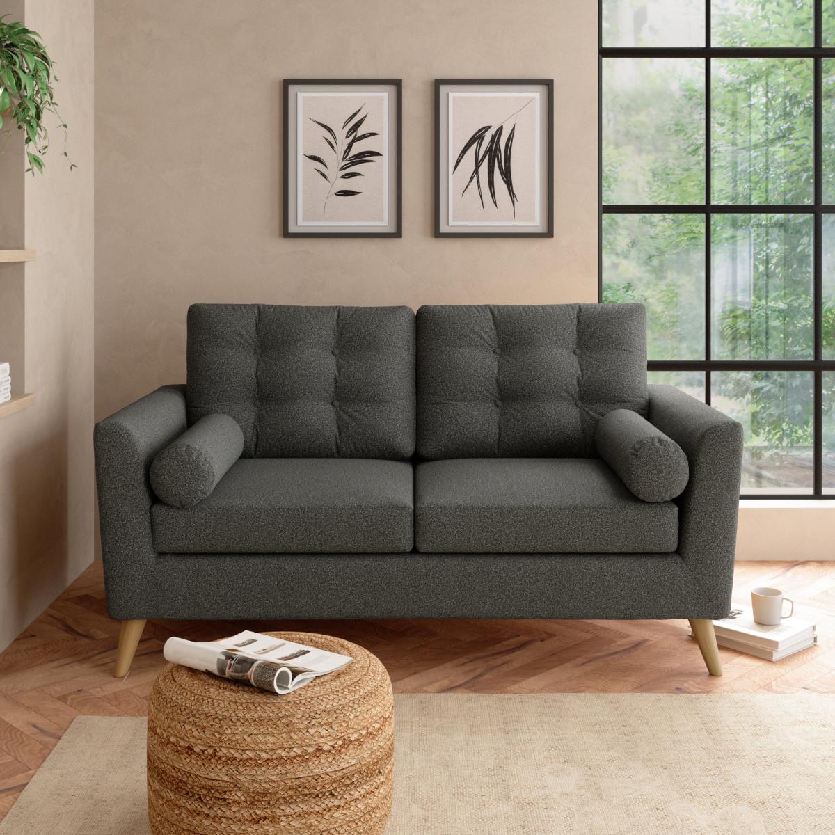Lewes Woolly Marl 3 Seater Sofa Cosy Marl Soft Granite – image 1