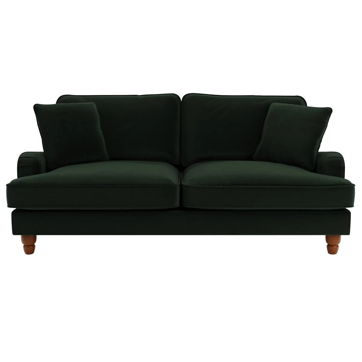 Beatrice Velvet 3 Seater Sofa Bottle (Green) – image 2
