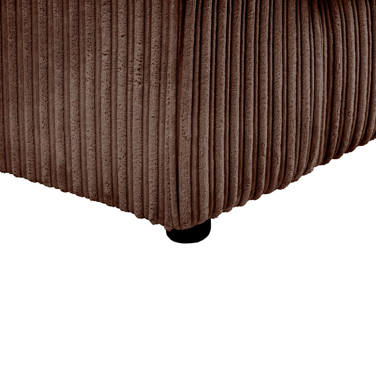 Blake Jumbo Cord 3 Seater Sofa Chocolate (Brown) – image 8