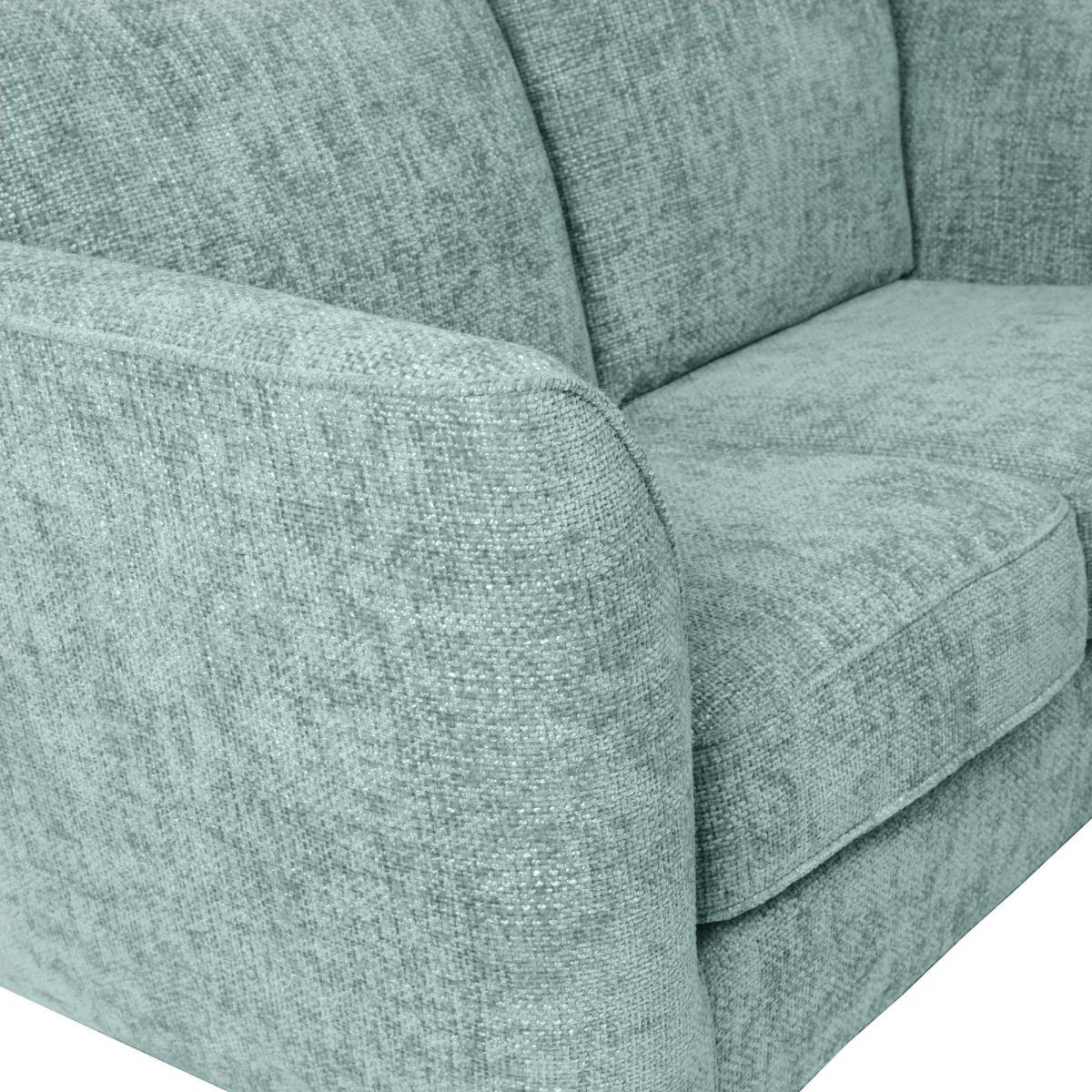 Sienna Fabric 3 Seater Sofa Duck Egg (Blue) – image 5