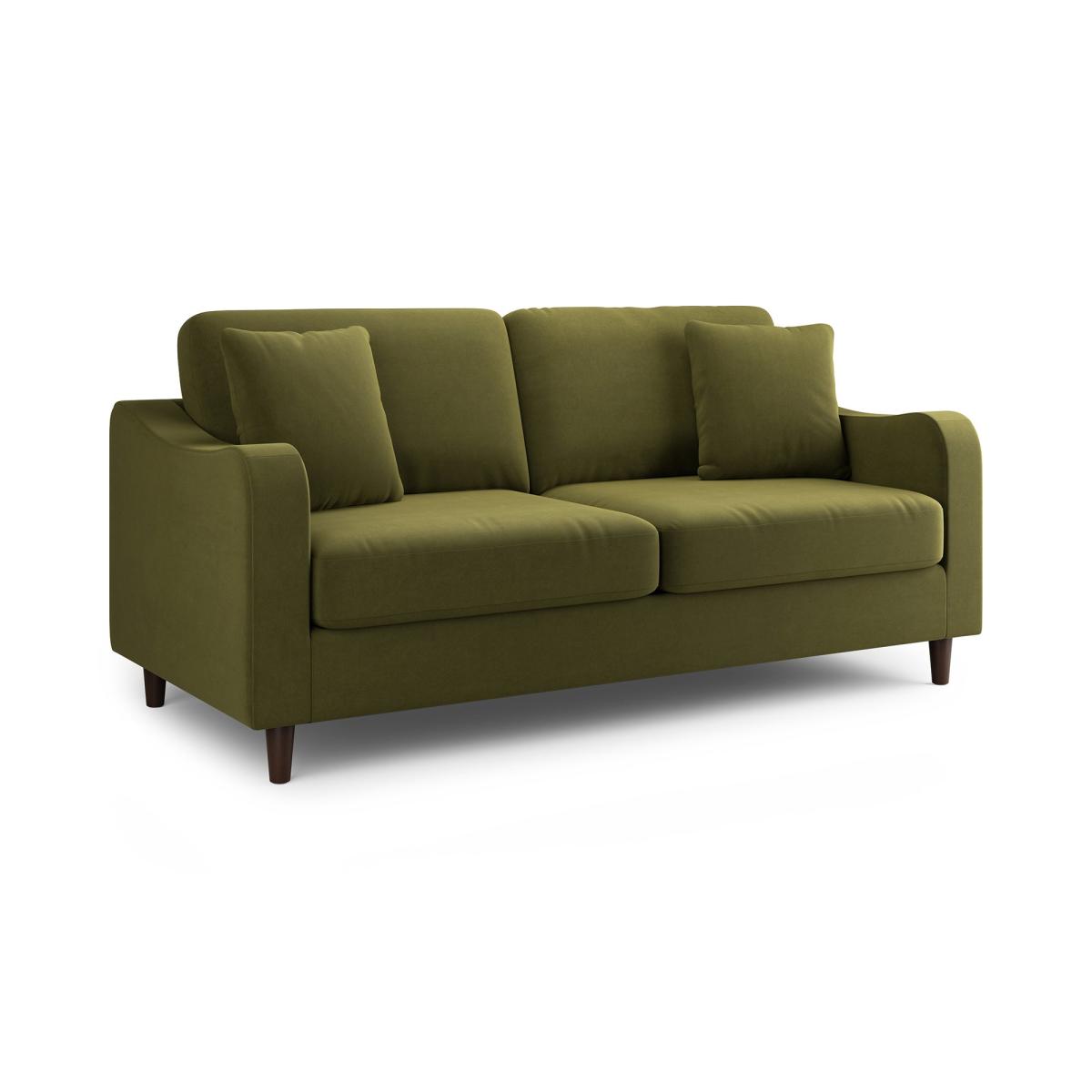 Ellison Velvet 3 Seater Sofa Velvet Olive – image 5