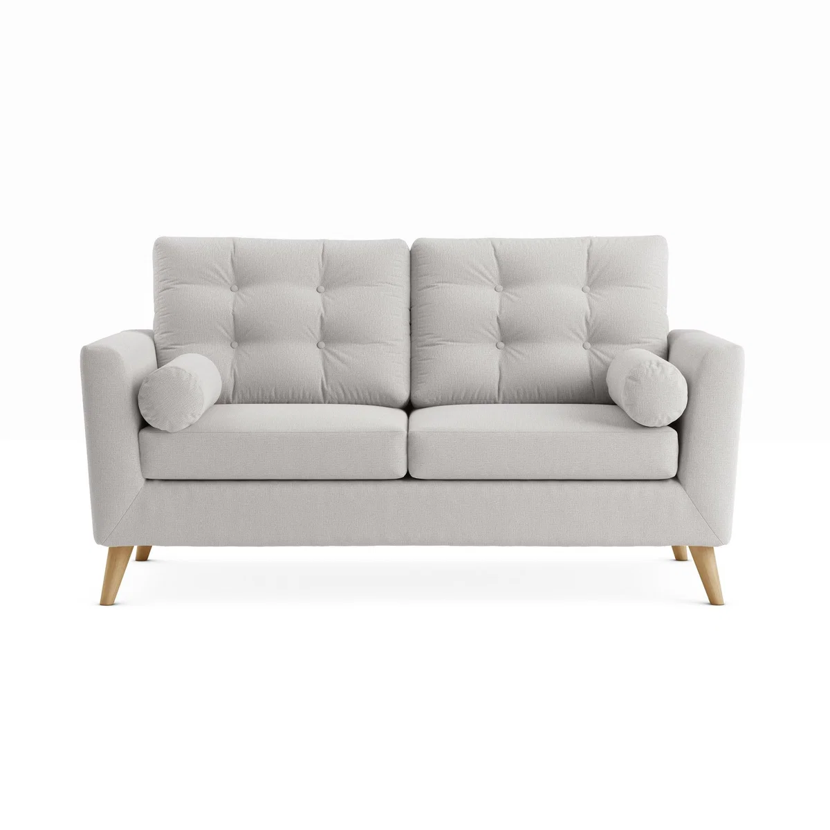 Lewes Textured Weave 3 Seater Sofa Textured Weave Silver – image 3