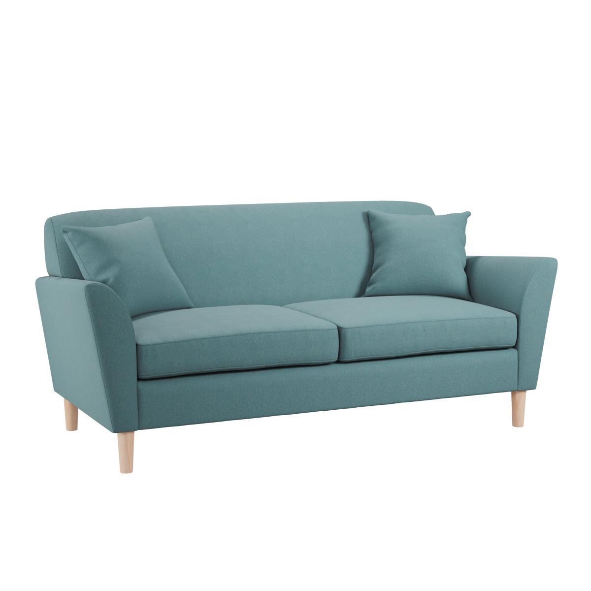 Ernie Fabric 3 Seater Sofa Teal (Blue) – image 2