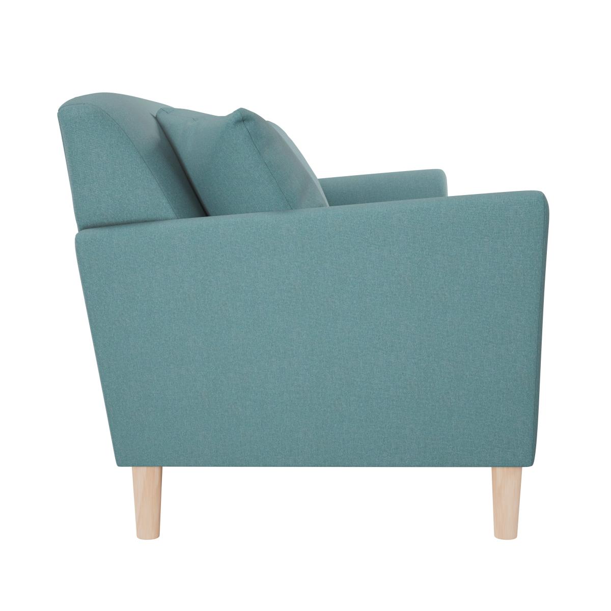 Ernie Fabric 3 Seater Sofa Teal (Blue) – image 4
