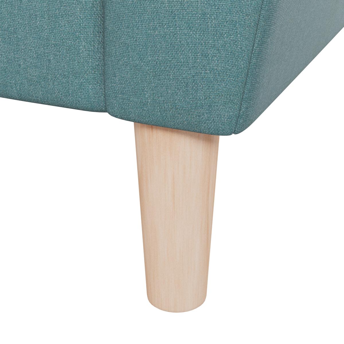 Ernie Fabric 3 Seater Sofa Teal (Blue) – image 7