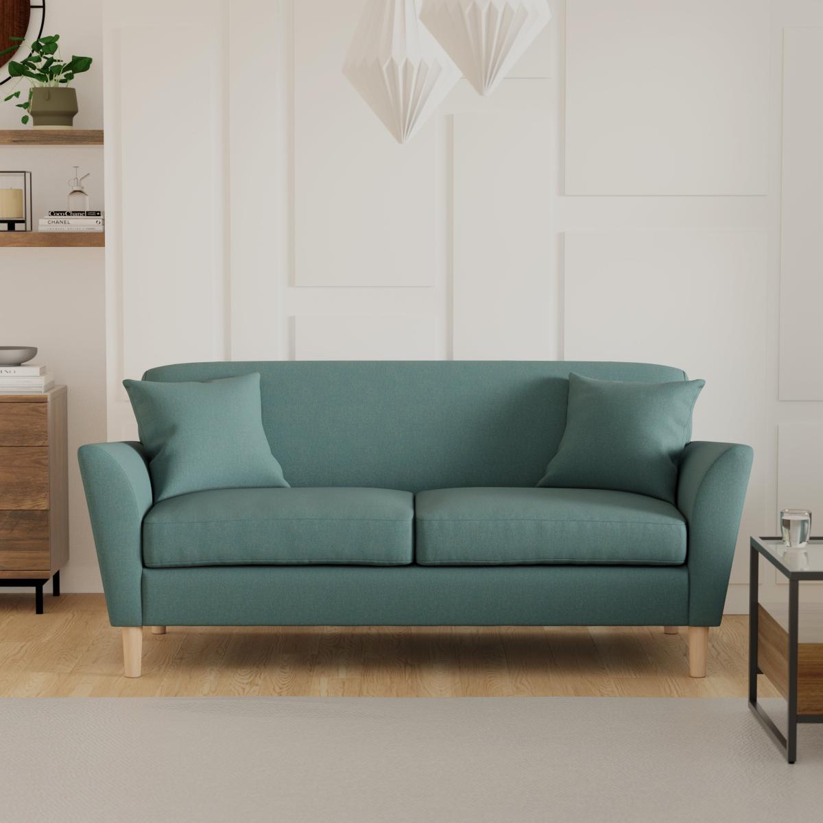 Ernie Fabric 3 Seater Sofa Teal (Blue) – image 1