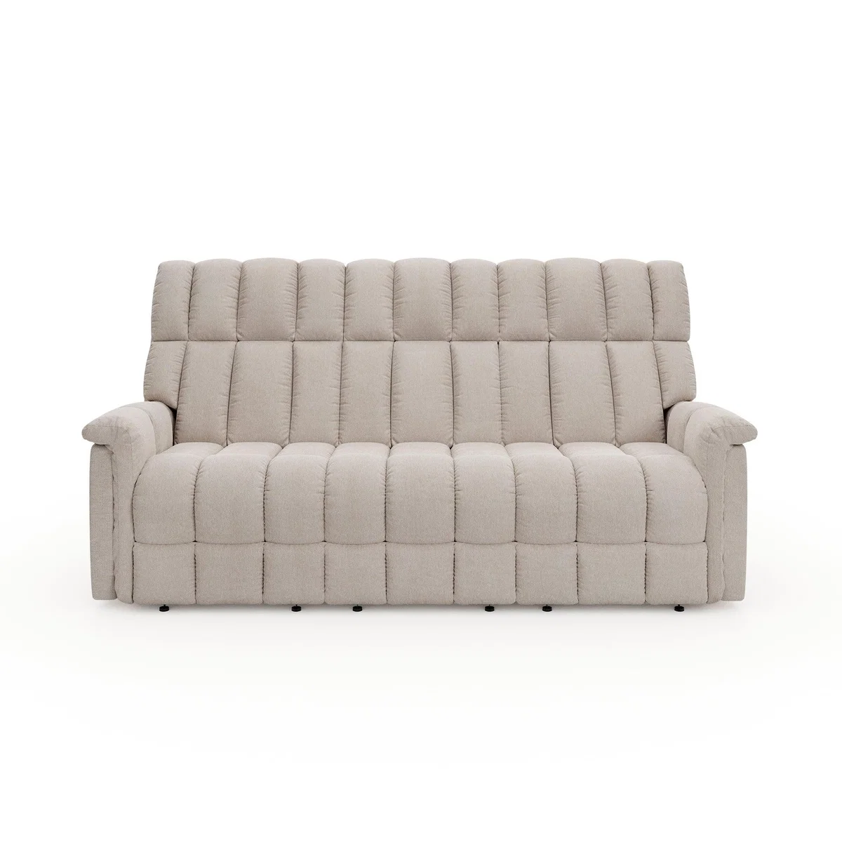 Spencer Chenille Power Recliner 3 Seater Sofa, Natural Natural – image 8