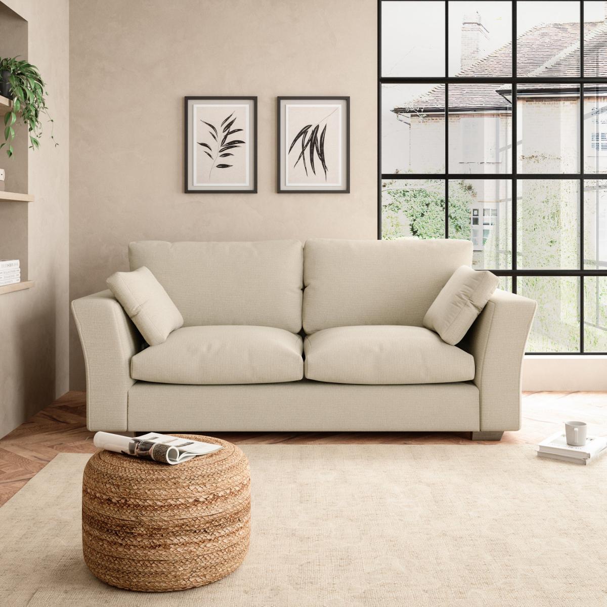 Blakeney Textured Weave 3 Seater Sofa Textured Weave Honey – image 1