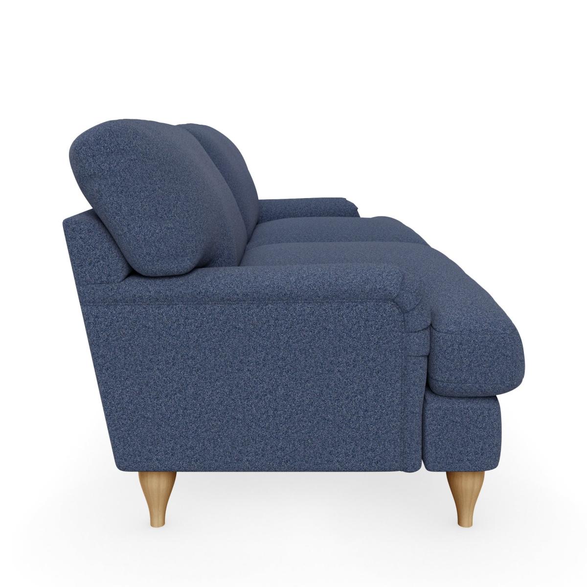 Darwin Woolly Marl 3 Seater Sofa Woolly Marl Navy – image 4