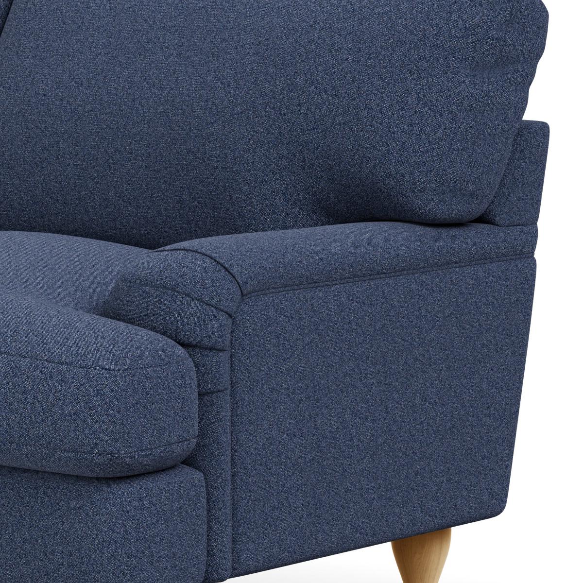 Darwin Woolly Marl 3 Seater Sofa Woolly Marl Navy – image 7