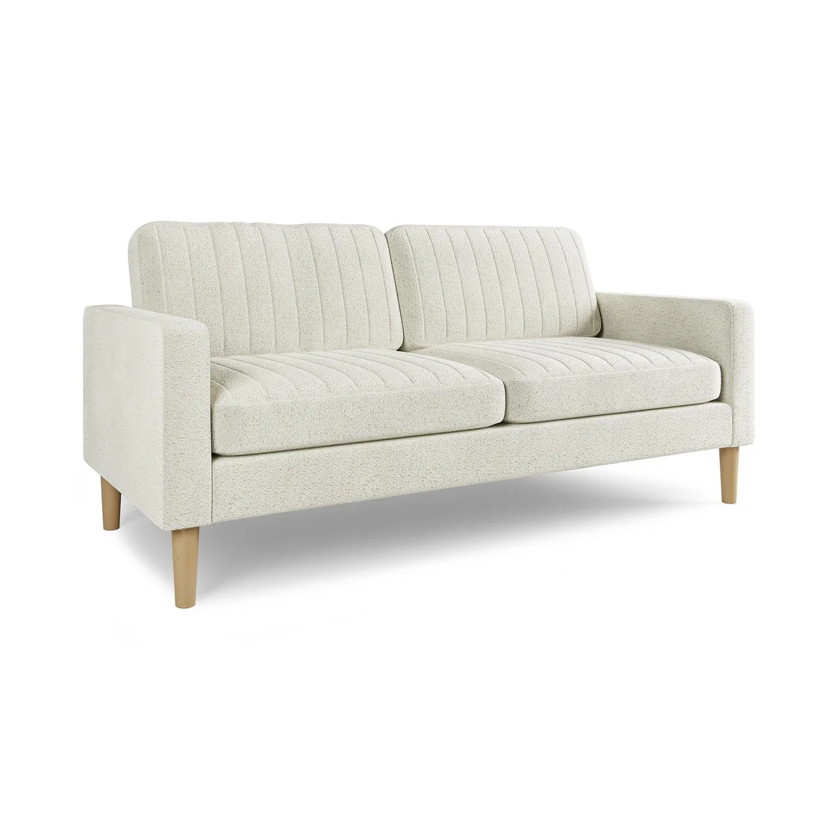 Jacob Pleated Cosy Chenille 3 Seater Sofa Jacob Chenille Ivory – image 7