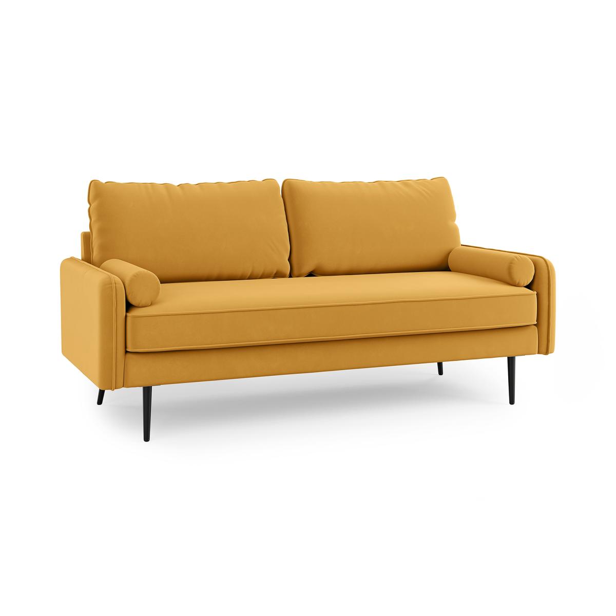 Cassie 3 Seater Velvet Sofa Gold – image 6