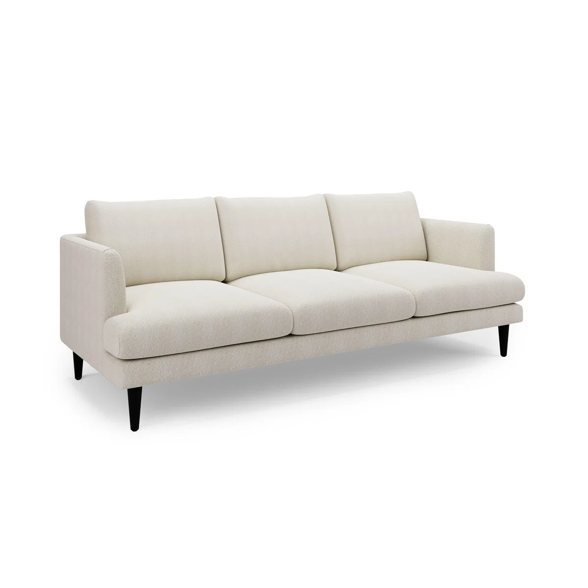 Reuben Tonal Boucle 3 Seater Sofa Tonal Boucle Natural – image 2