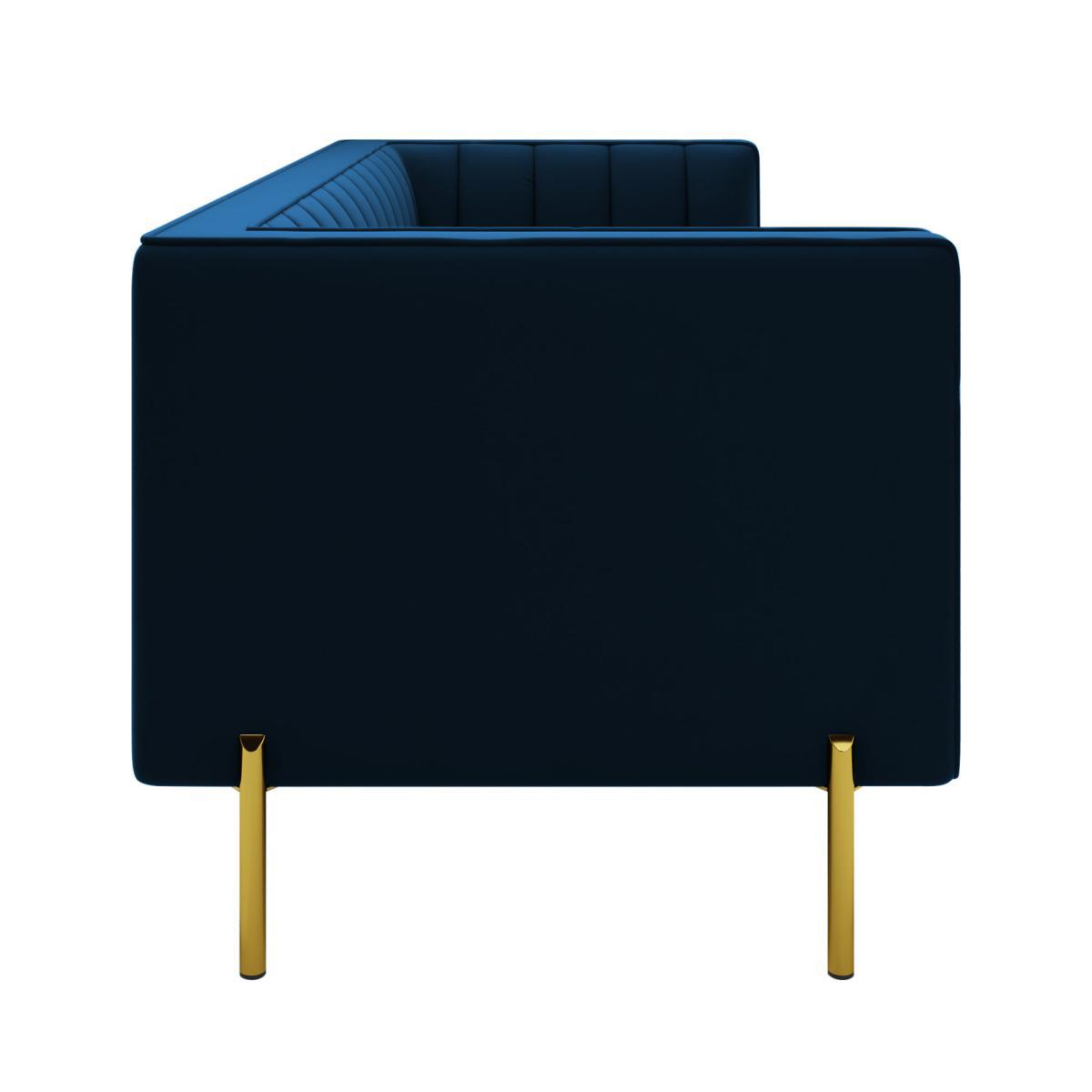 Bellamy Luxe Velvet 3 Seater Sofa Luxe Navy – image 4
