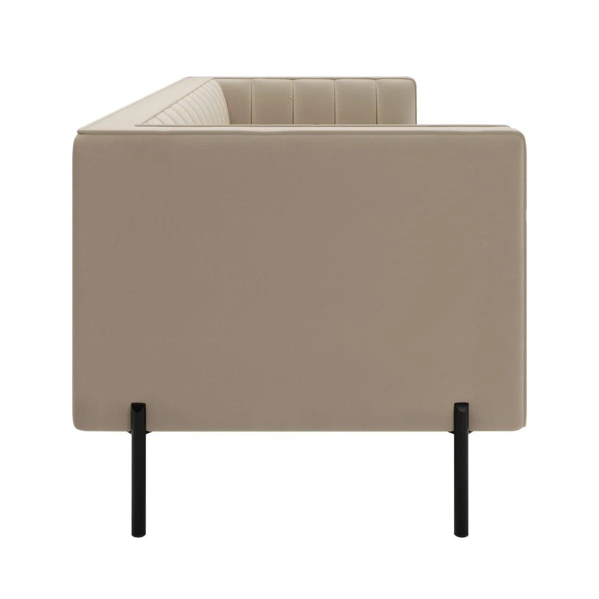 Bellamy Luxe Velvet 3 Seater Sofa Sandstone – image 4