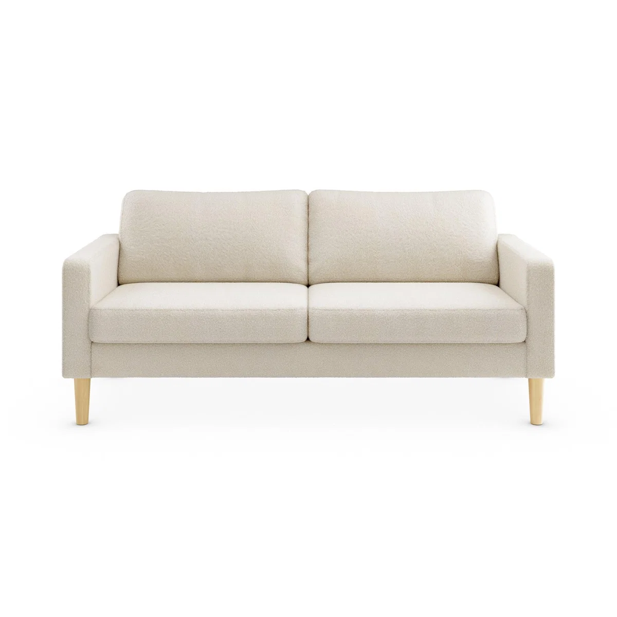 Jacob Sherpa 3 Seater Sofa Ivory – image 3