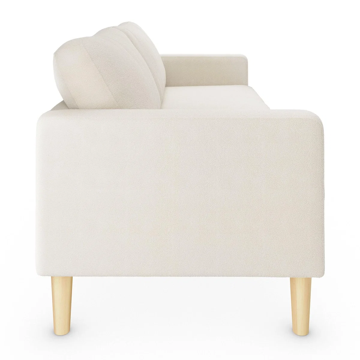 Jacob Sherpa 3 Seater Sofa Ivory – image 5