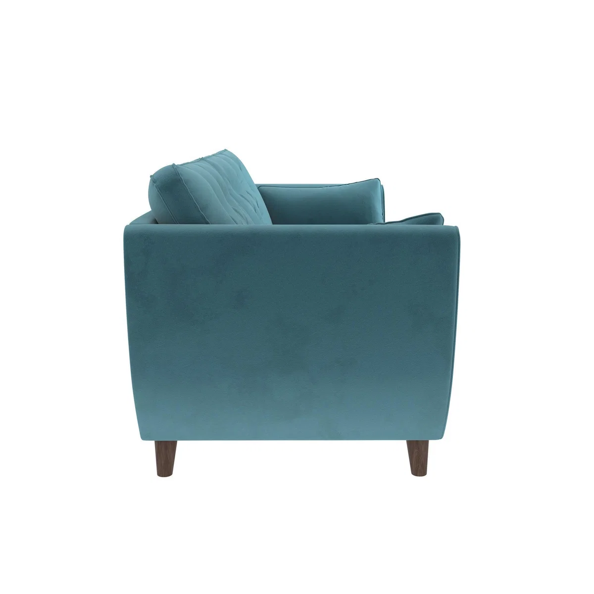 Dalston Velvet 3 Seater Sofa Teal (Blue) – image 3