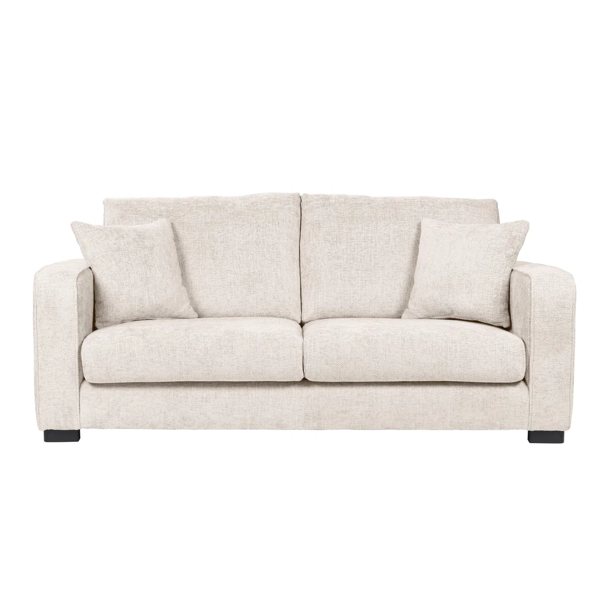 Carson Chunky Chenille 3 Seater Sofa Pebble – image 2