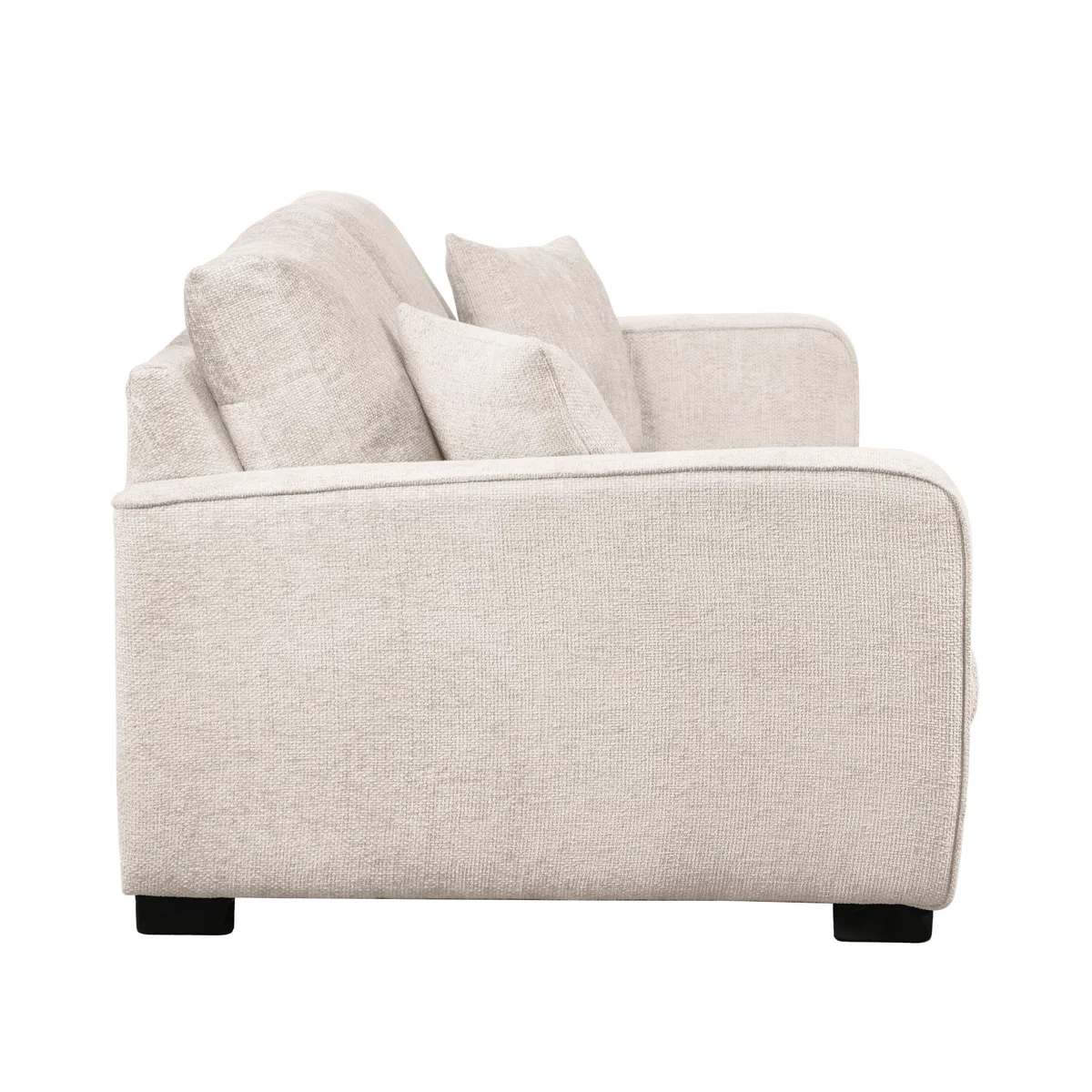 Carson Chunky Chenille 3 Seater Sofa Pebble – image 4