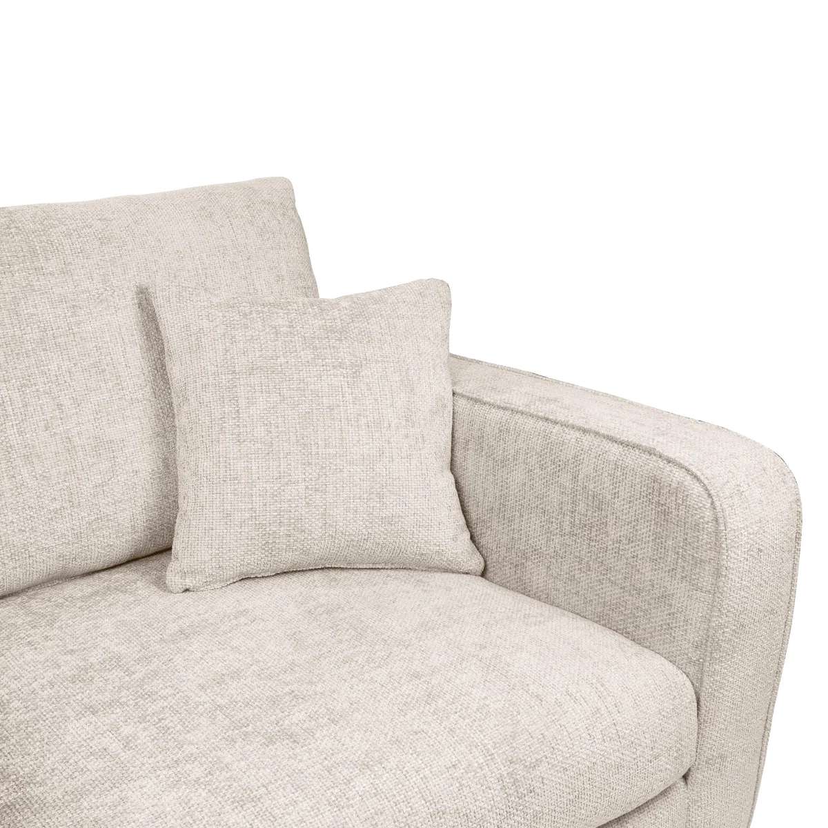 Carson Chunky Chenille 3 Seater Sofa Pebble – image 6