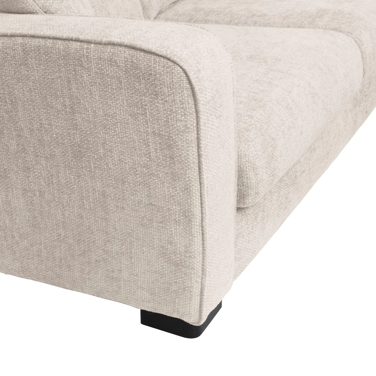 Carson Chunky Chenille 3 Seater Sofa Pebble – image 7