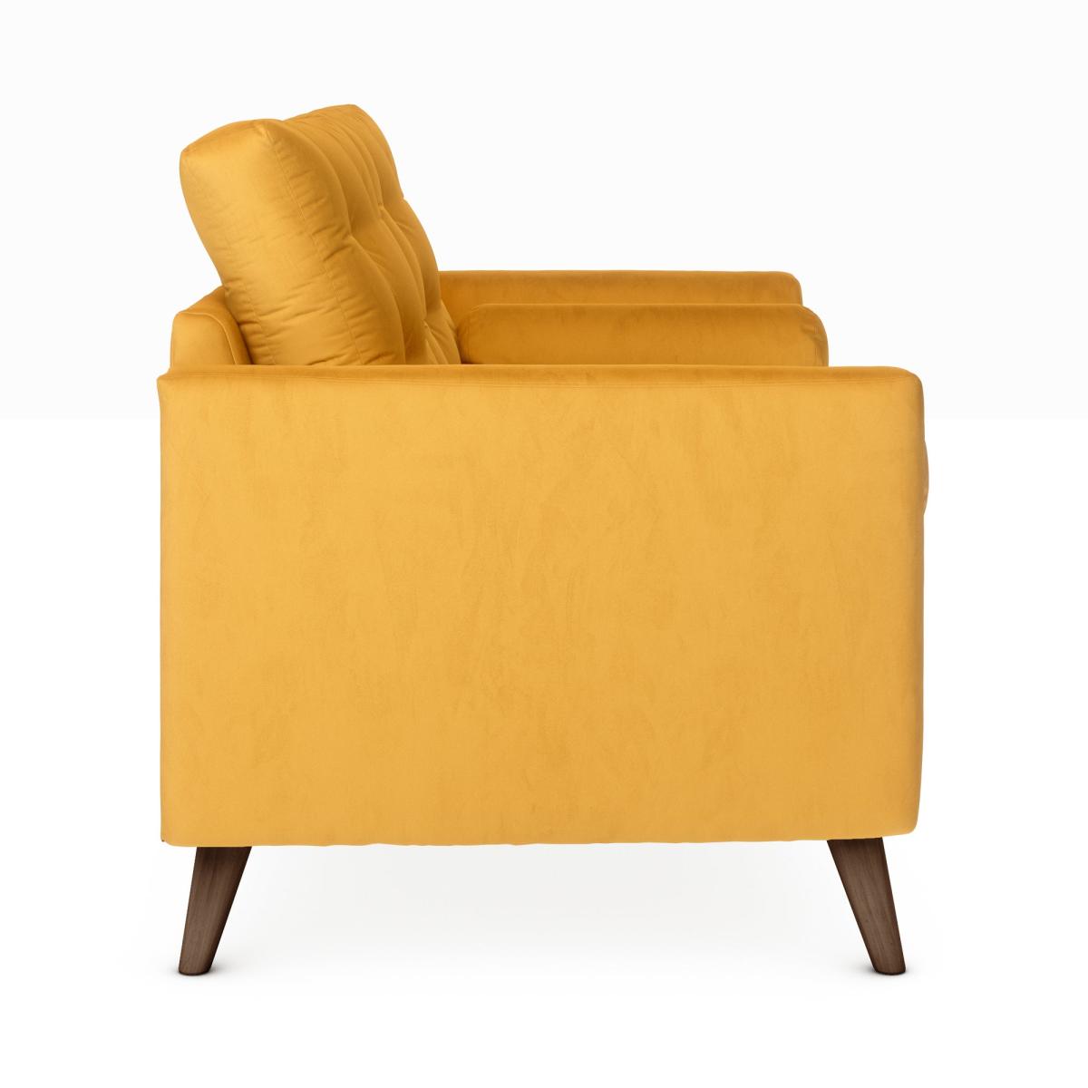 Lewes Luxury Velvet 3 Seater Sofa Luxury Velvet Old Gold – image 4