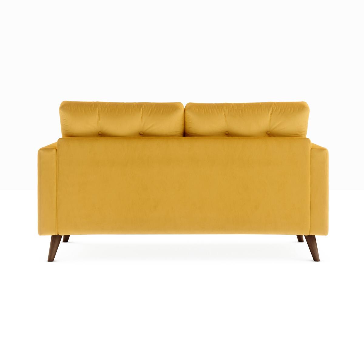 Lewes Luxury Velvet 3 Seater Sofa Luxury Velvet Old Gold – image 5