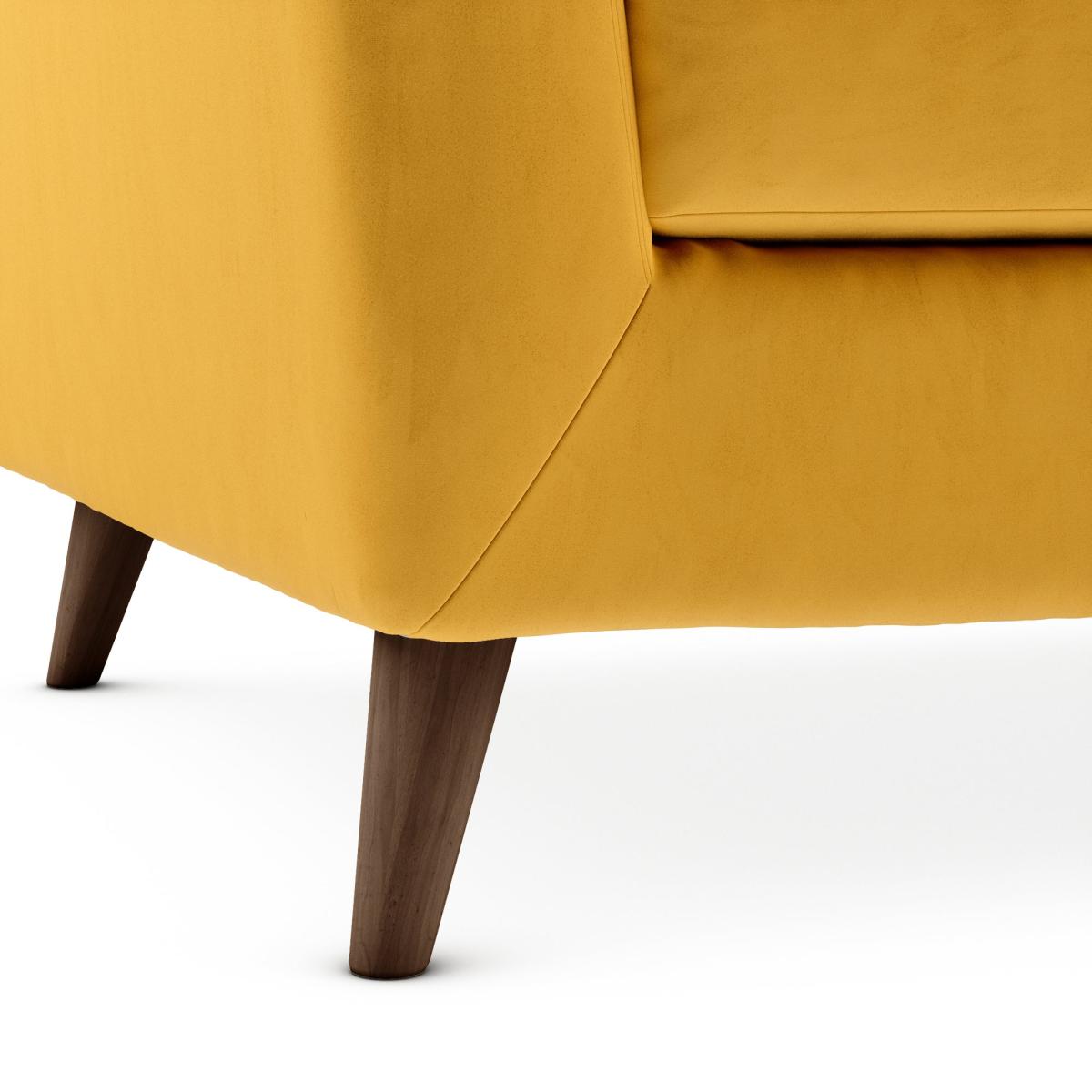 Lewes Luxury Velvet 3 Seater Sofa Luxury Velvet Old Gold – image 6