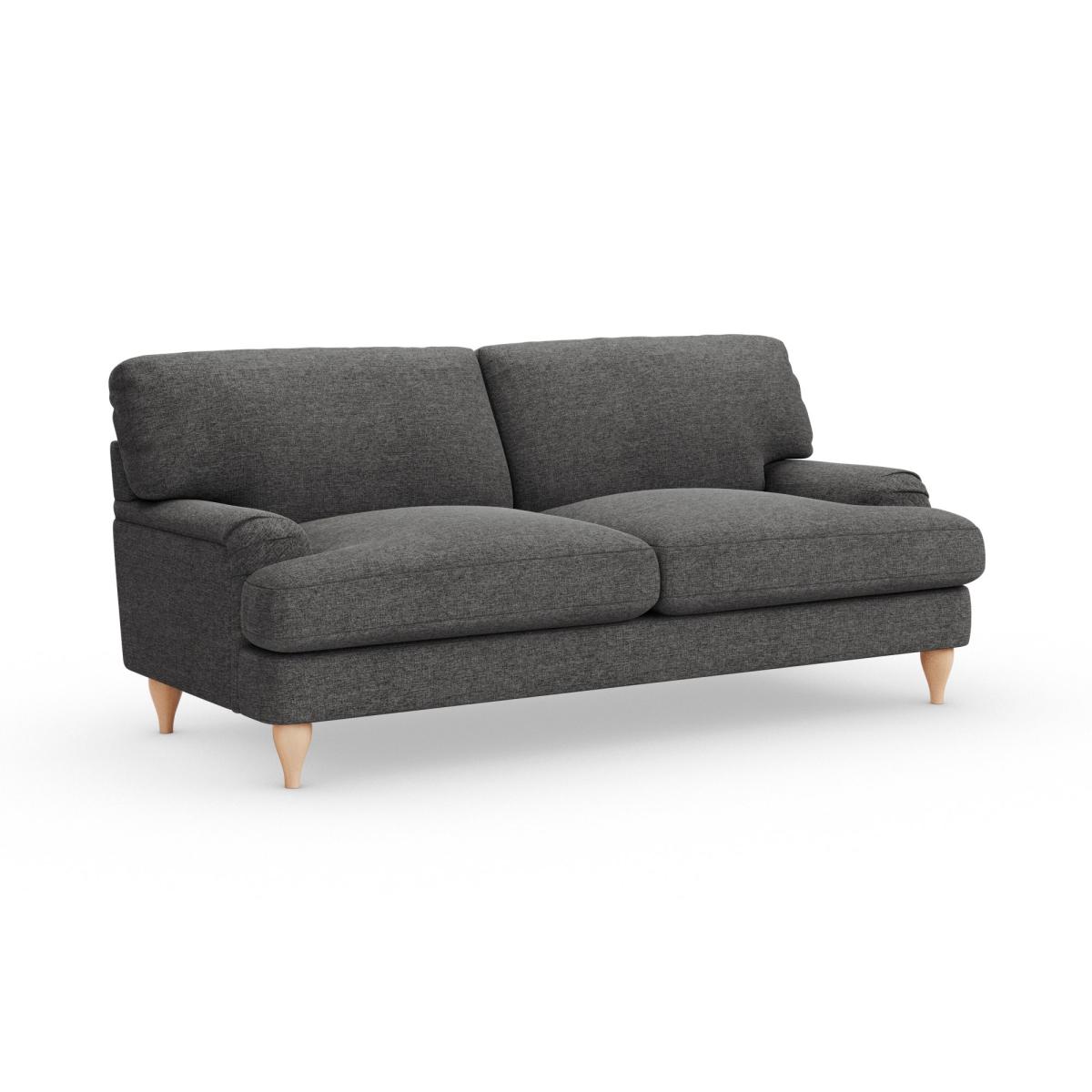 Darwin 3 Seater Sofa Tonal Weave Charcoal – image 2