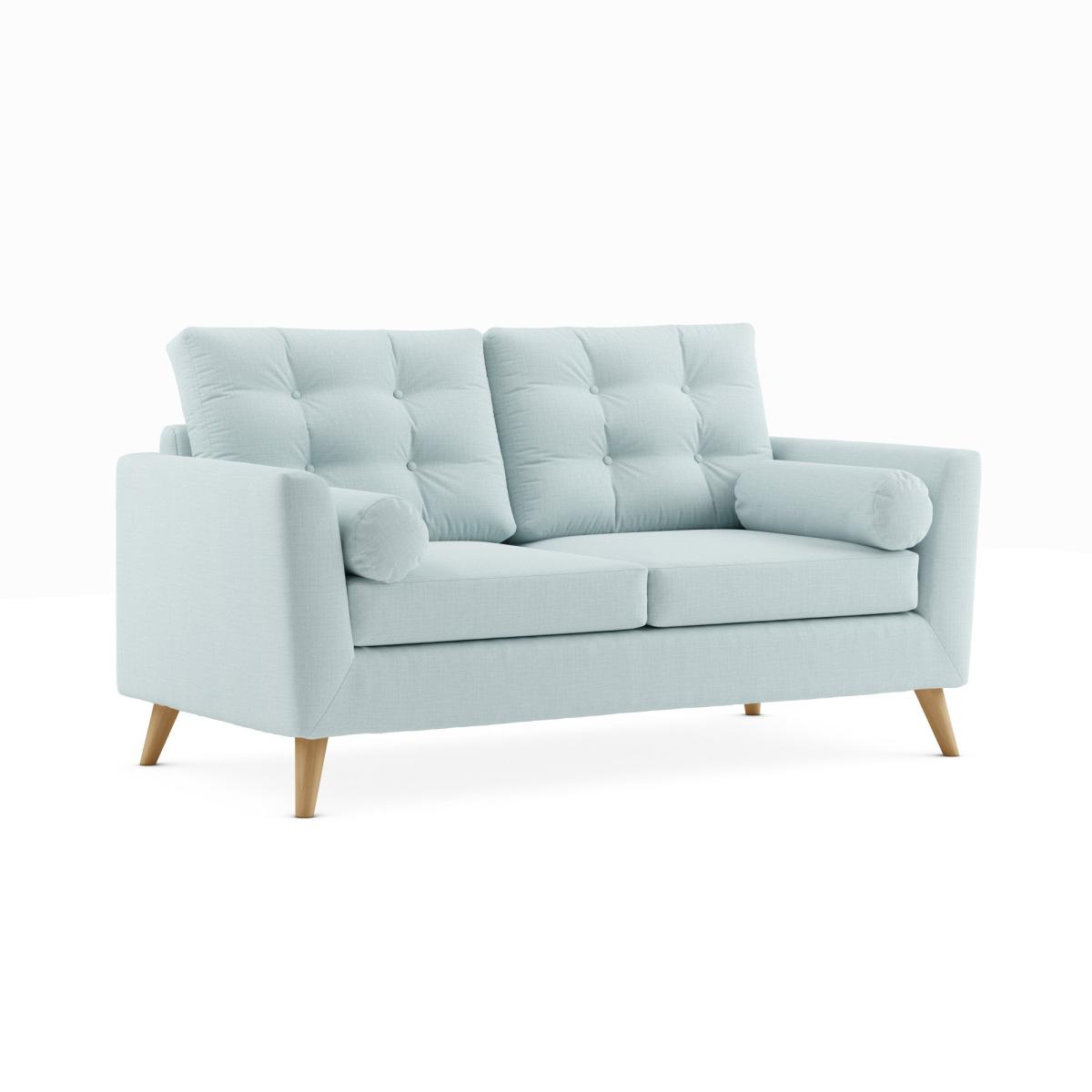 Lewes Slub Cotton Blend 3 Seater Sofa Slub Cotton Blend Light Mineral – image 2