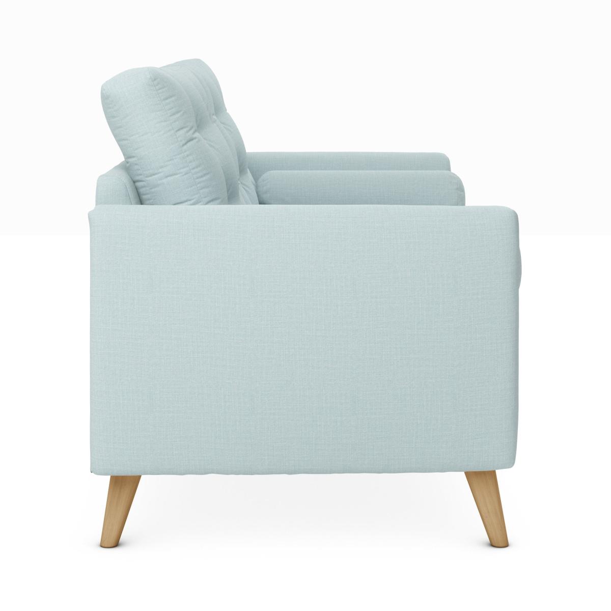 Lewes Slub Cotton Blend 3 Seater Sofa Slub Cotton Blend Light Mineral – image 4