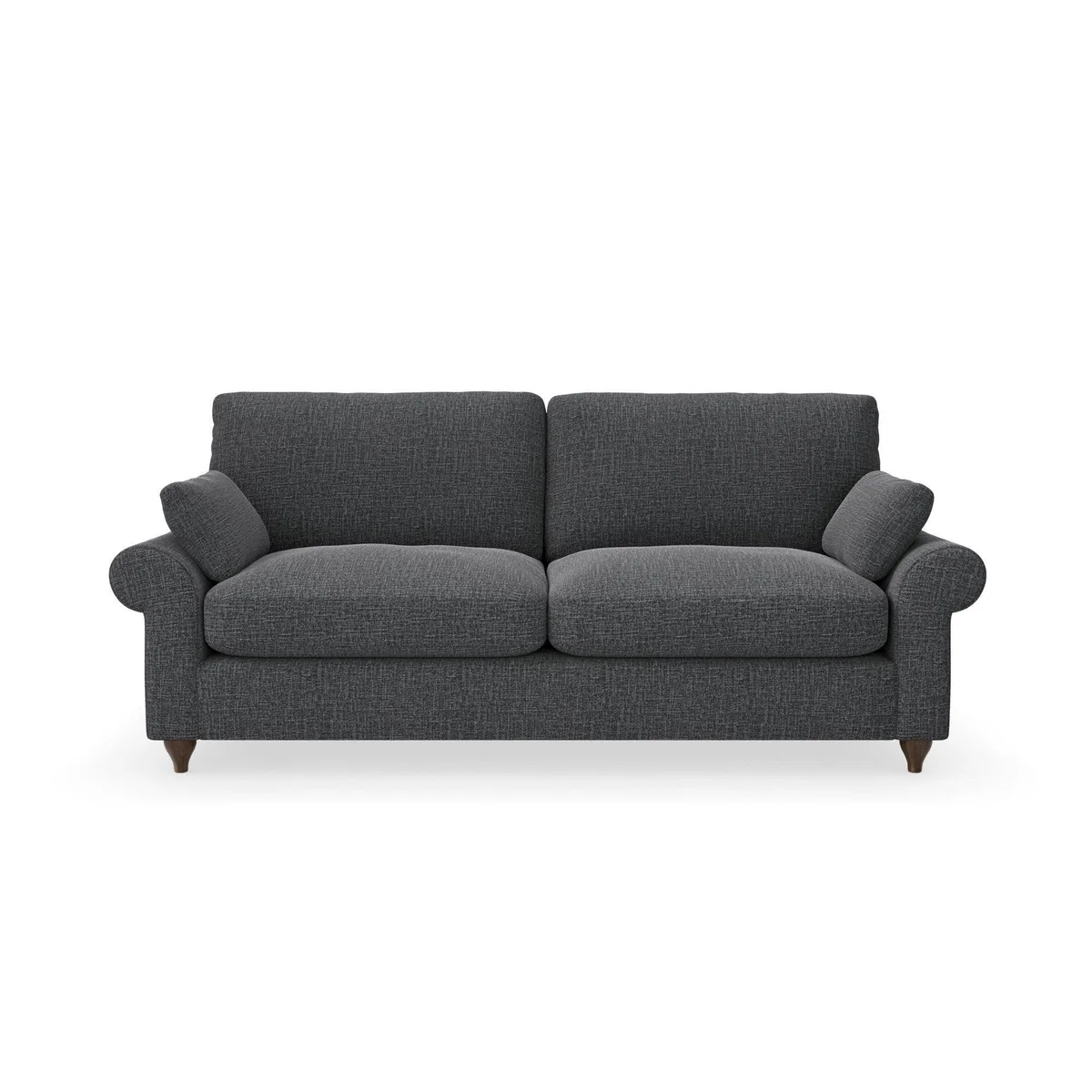 Salisbury Slub Cotton Blend 3 Seater Sofa Slub Cotton Black – image 3