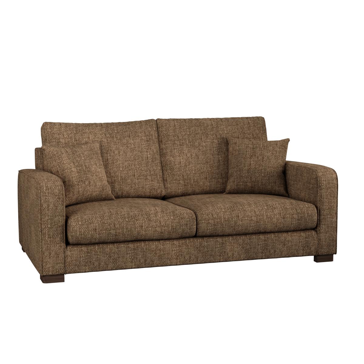 Carson Chunky Chenille 3 Seater Sofa Chunky Chenille Caramel – image 2
