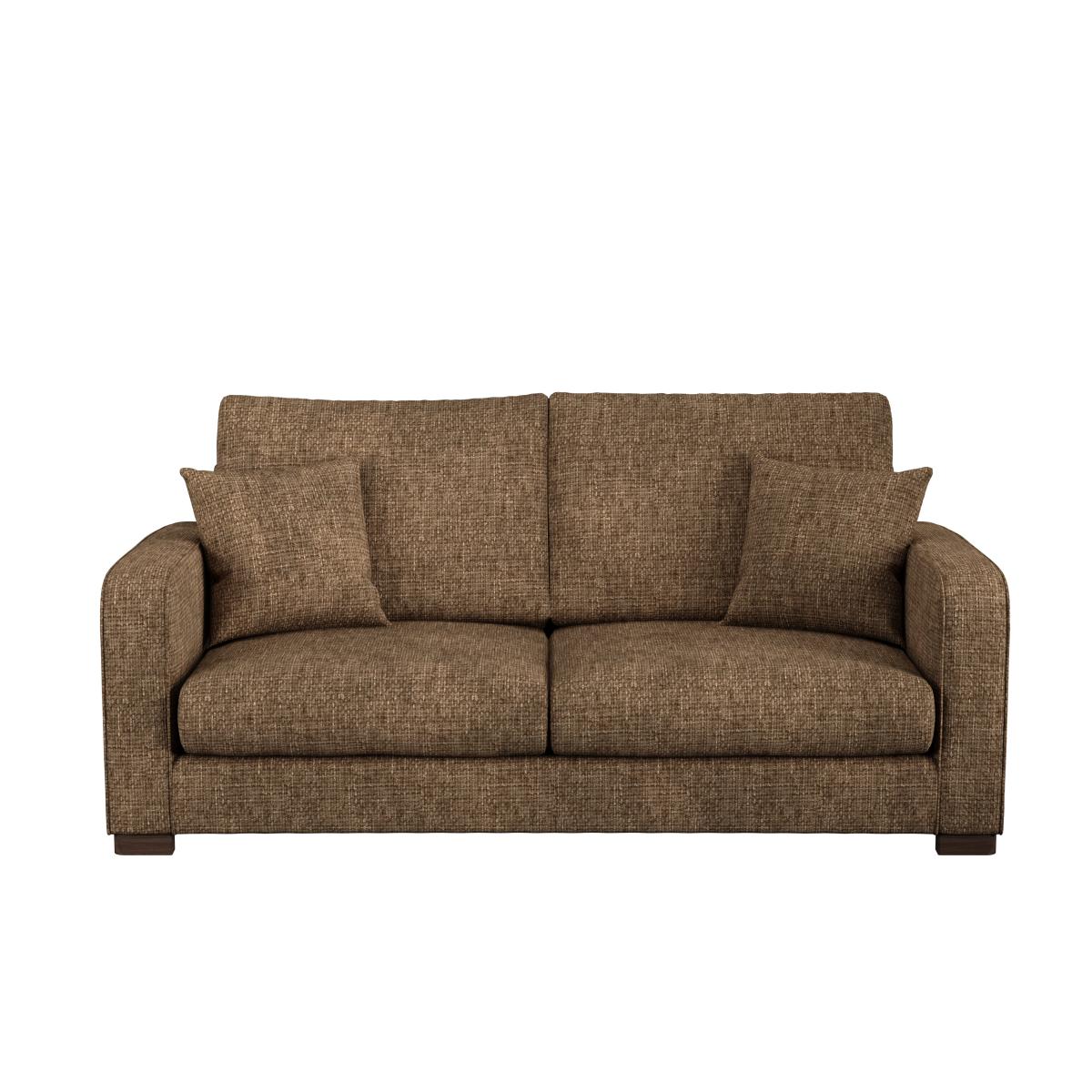 Carson Chunky Chenille 3 Seater Sofa Chunky Chenille Caramel – image 3