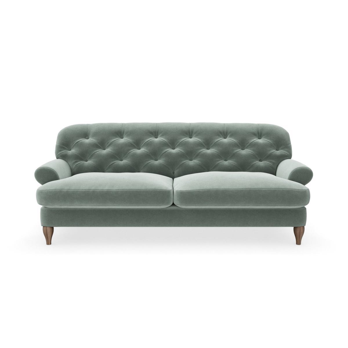 Canterbury Luxury Velvet 3 Seater Sofa Luxury Velvet Lilypad – image 3
