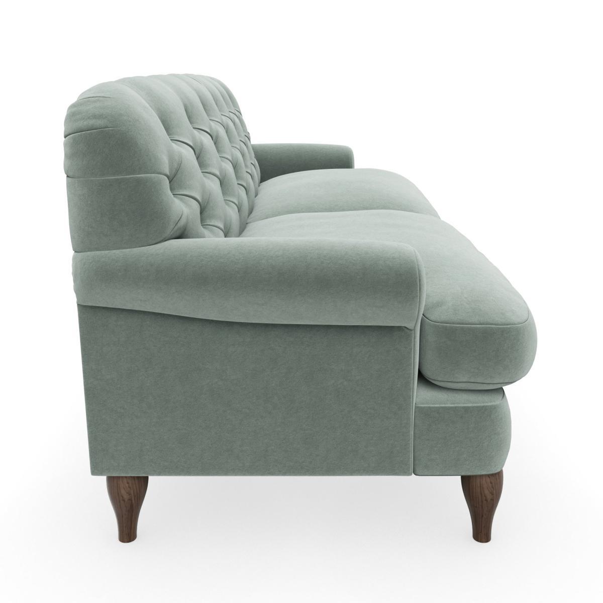 Canterbury Luxury Velvet 3 Seater Sofa Luxury Velvet Lilypad – image 4