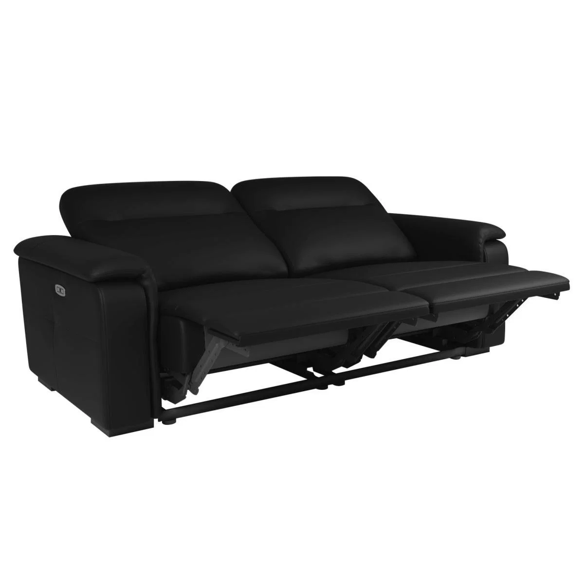 Bianca Electric Reclining 3 Seater Sofa Black – image 7