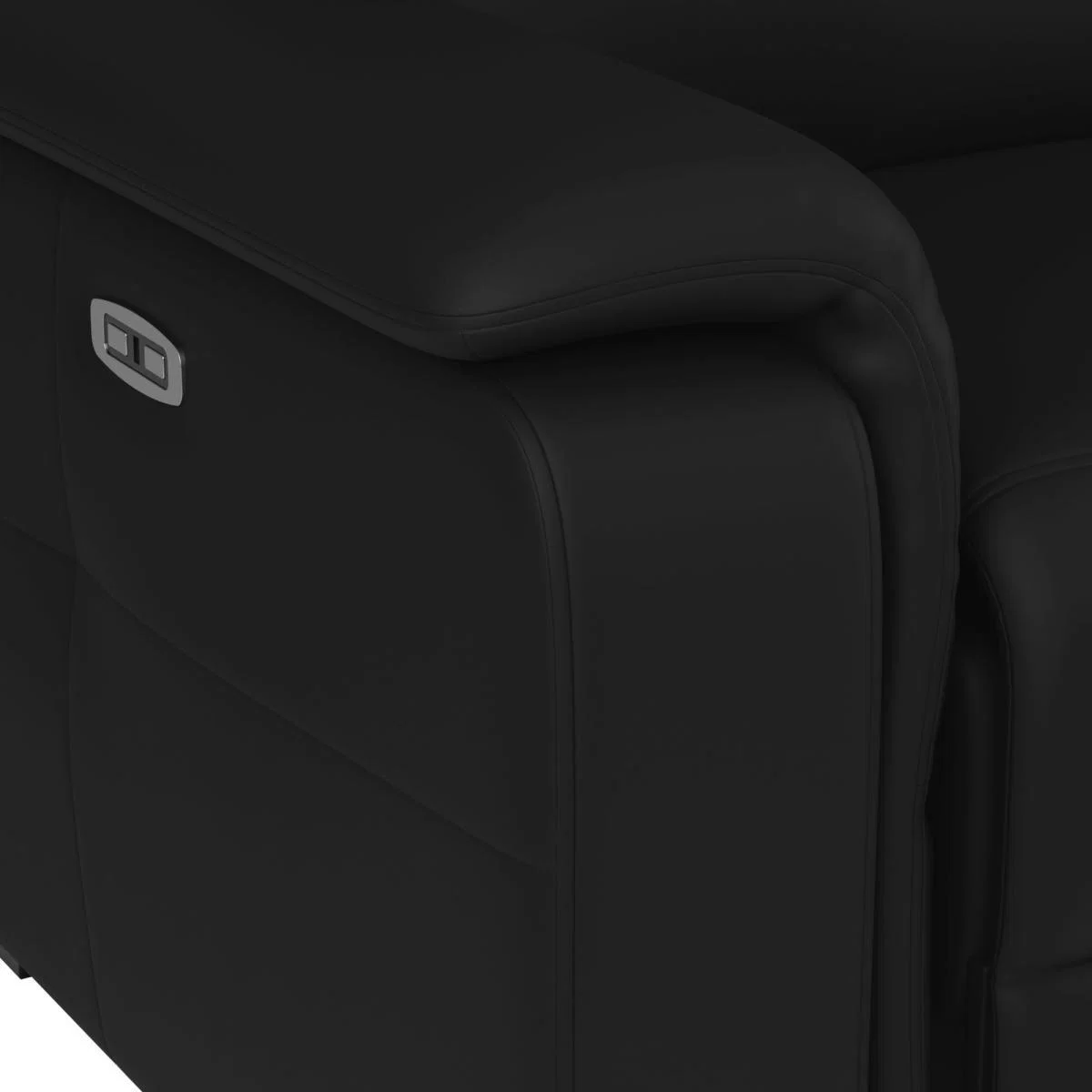 Bianca Electric Reclining 3 Seater Sofa Black – image 8
