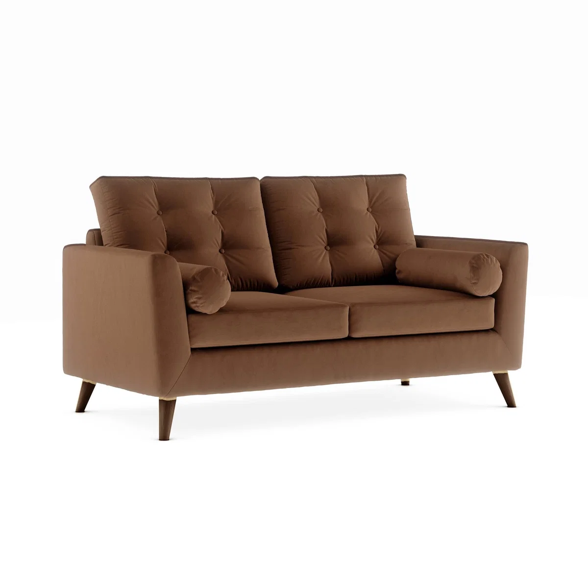 Lewes Luxury Velvet 3 Seater Sofa Luxury Velvet Pinecone – image 2