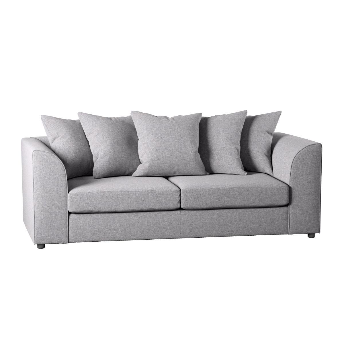 Blake Soft Texture Fabric 3 Seater Sofa Grey – image 2