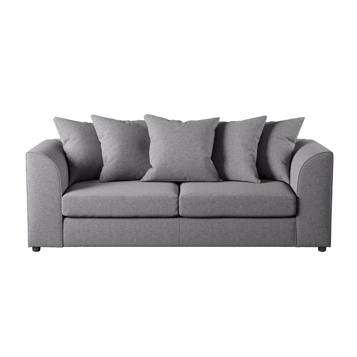 Blake Soft Texture Fabric 3 Seater Sofa Grey – image 3