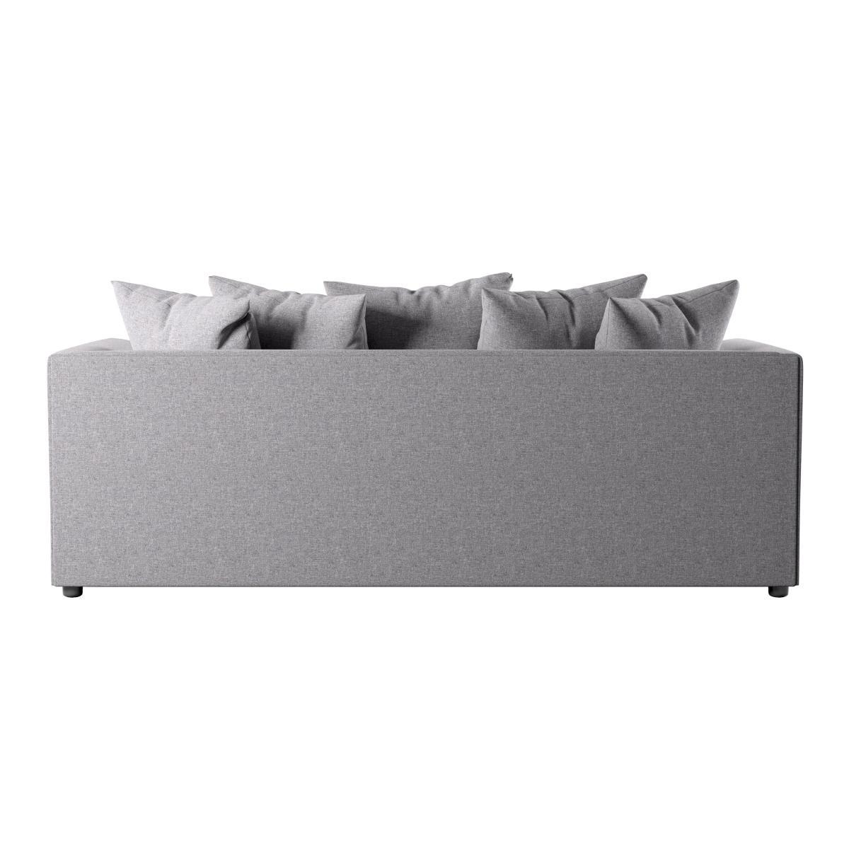 Blake Soft Texture Fabric 3 Seater Sofa Grey – image 4
