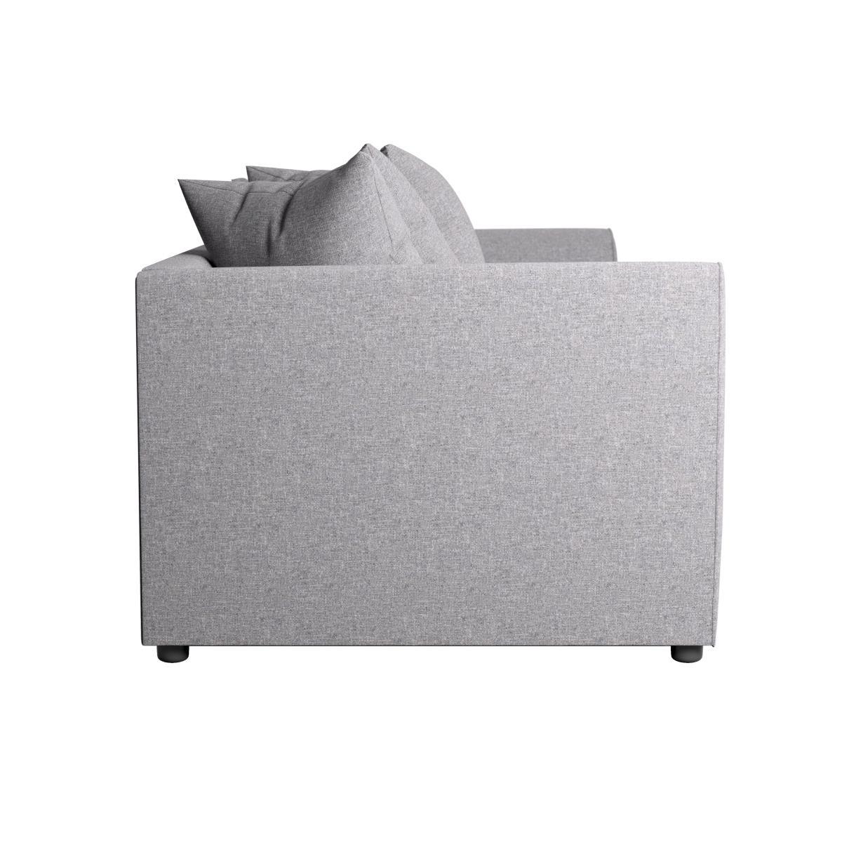 Blake Soft Texture Fabric 3 Seater Sofa Grey – image 5