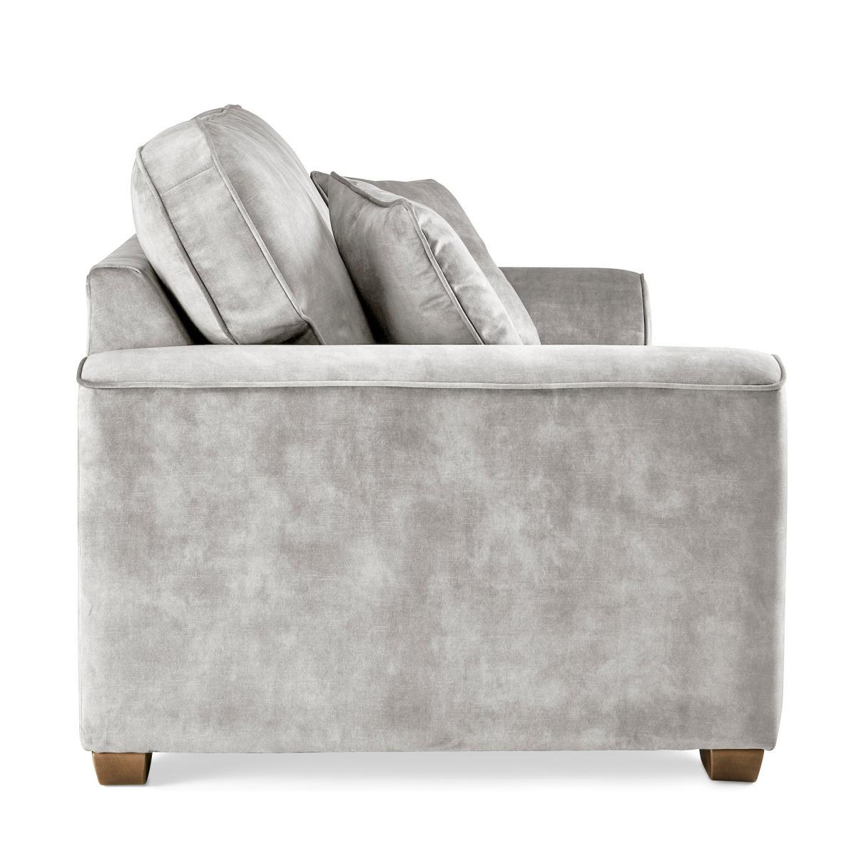 Morello 3 Seater Sofa Slub Velvet Slub Velvet Cement – image 4