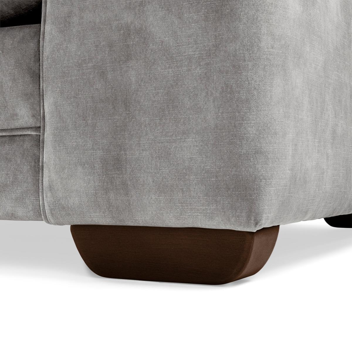 Morello 3 Seater Sofa Slub Velvet Slub Velvet Cement – image 9
