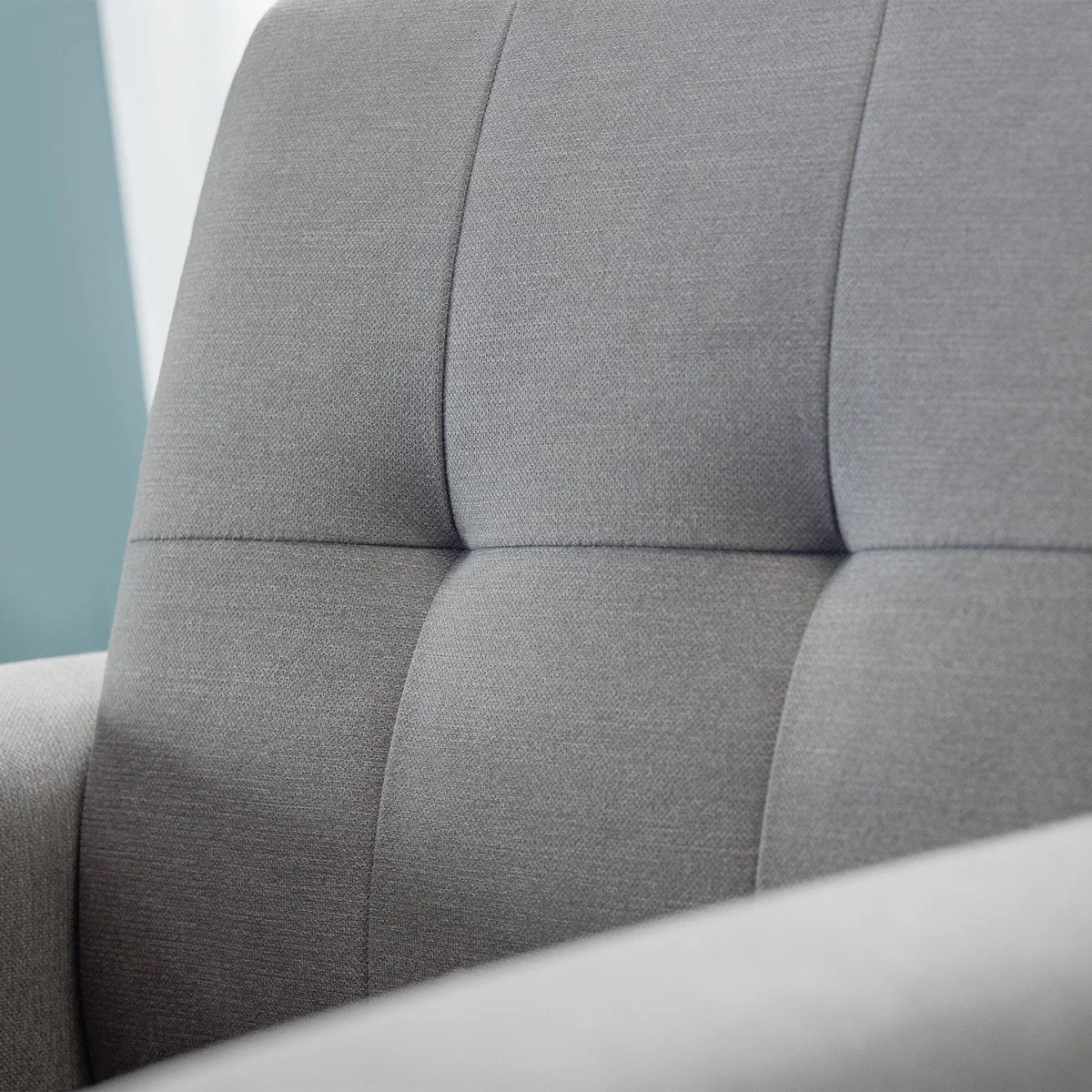 Monza Linen Small 3 Seater Sofa Grey – image 3